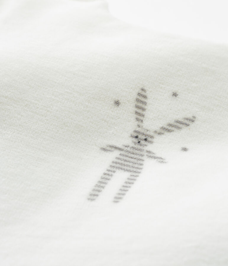 Fluwelen trappelzak baby's wit MARSHMALLOW