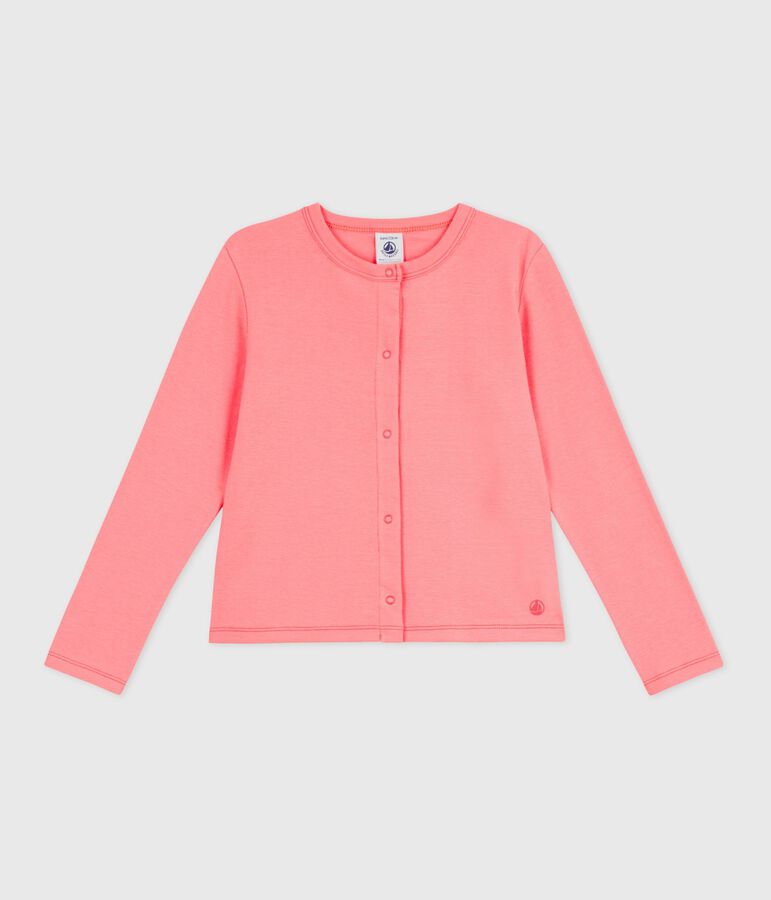 Effen katoenen vestje voor kinderen roze