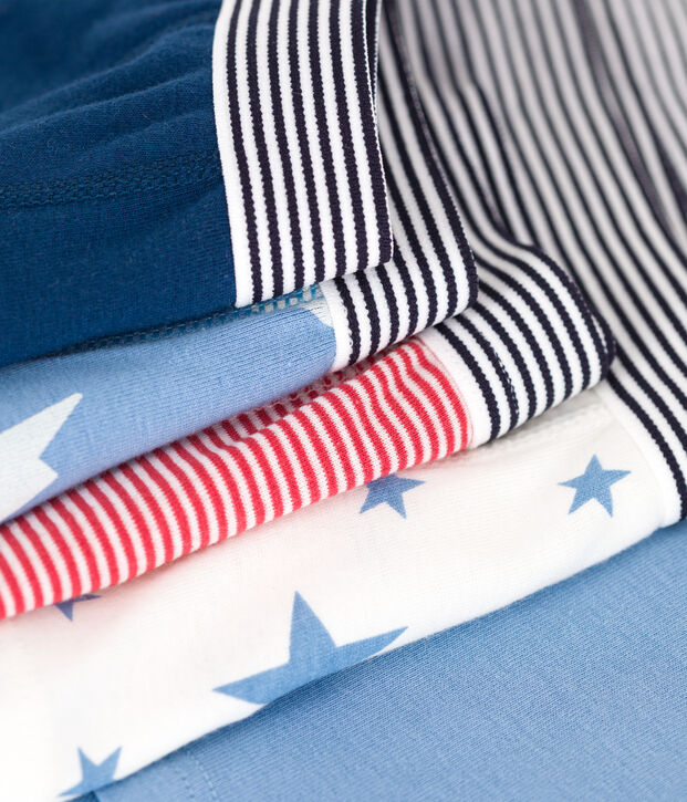 Setje met 5 katoenen boxershorts met print voor kinderen multicouleur