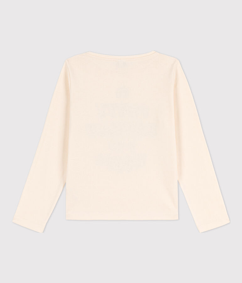 T-shirt met lange mouwen uit katoen voor meisjes/jongens wit AVALANCHE/ ROVER/ MULTICO