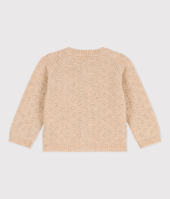 Babycardigan in tricot van wol  ecru AVALANCHE