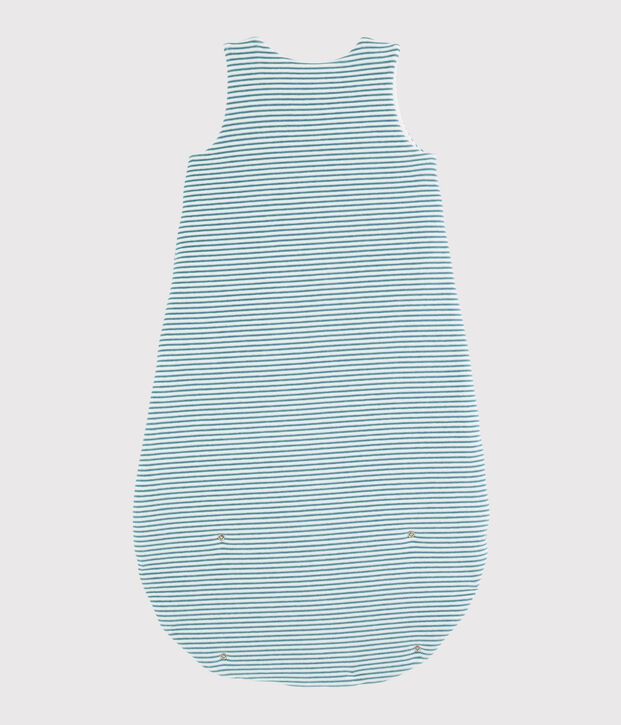 Gigoteuse &agrave; rayures b&eacute;b&eacute; en c&ocirc;te blanc/bleu