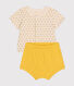 Set van lichte jerseystof uit 2 delen voor baby's