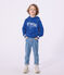 Katoenen hoodie voor kinderen blauw PERSE