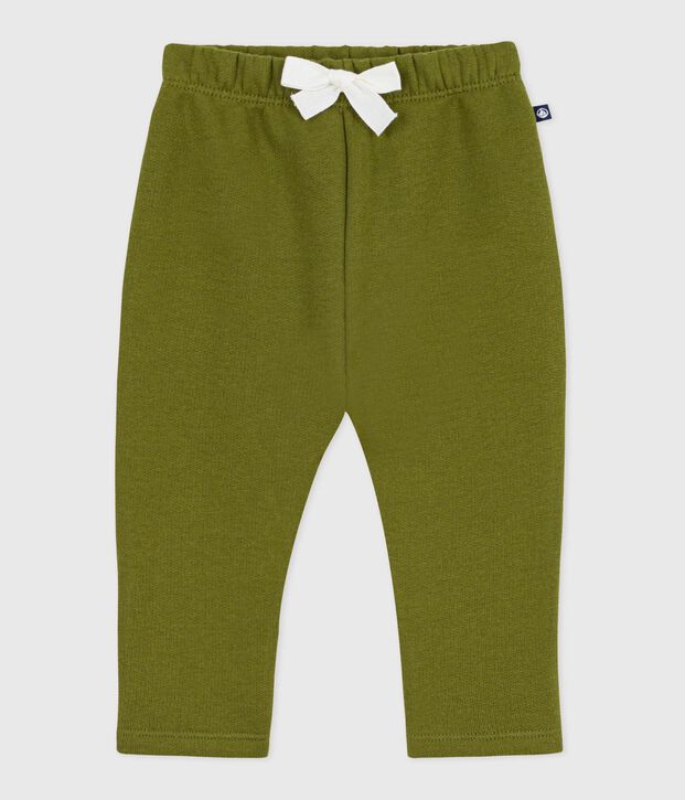 Pantalon b&eacute;b&eacute; en coton uni vert