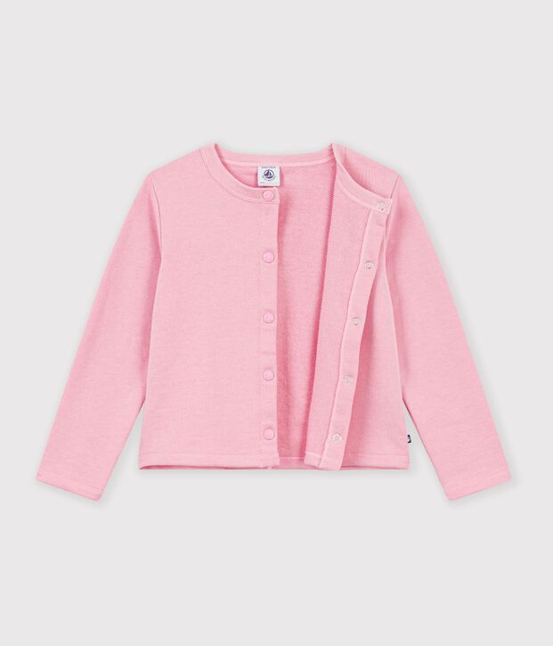 Effen katoenen vestje voor kinderen roze