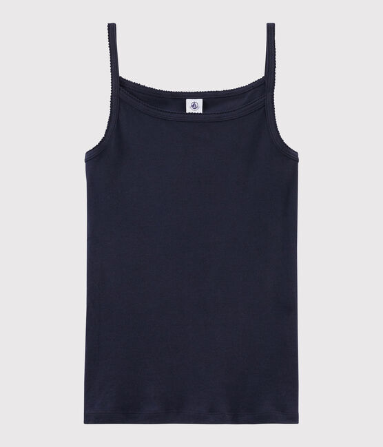 Damesoverhemden met schouderbandjes blauw SMOKING