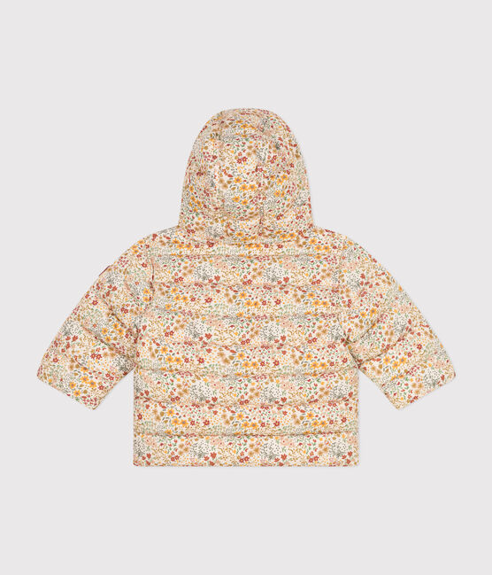 Donsjasje met print en capuchon voor baby's wit AVALANCHE/ MULTICO