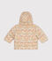 Donsjasje met print en capuchon voor baby's wit AVALANCHE/ MULTICO