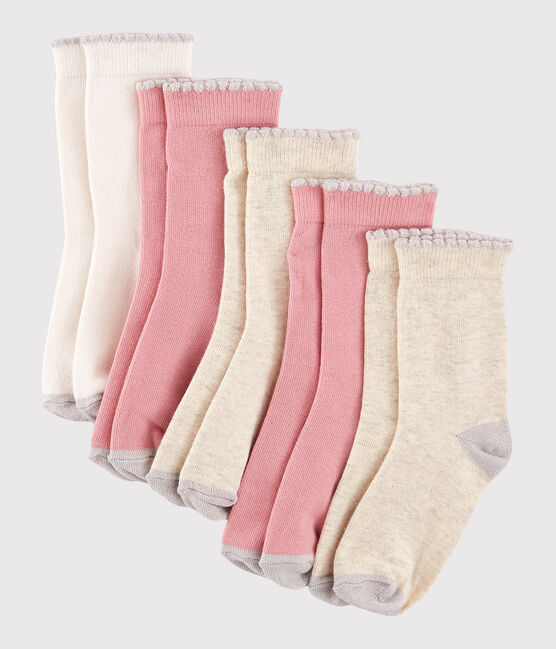 Lot de 5 paires de chaussettes enfant fille variante 1