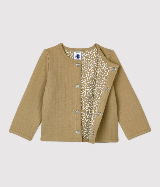 Cardigan en tubique matelassé bébé. beige JERRYCAN