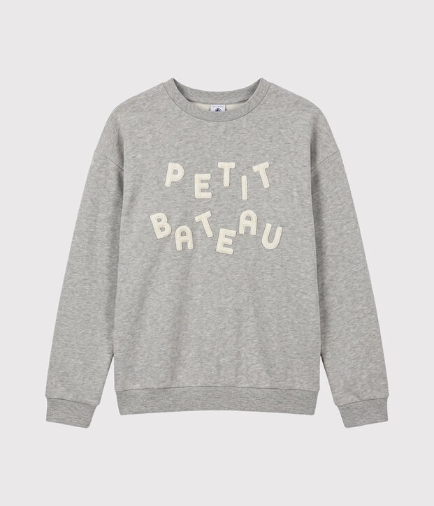 Fleece sweatshirt voor dames grijs