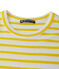T-shirt femme en côte originale rayée jaune SHINE/blanc MARSHMALLOW