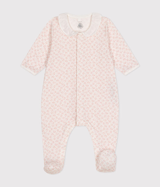 Katoenen babypyjama met bloemenprint MARSHMALLOW/ PANTY