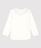 Tee-shirt en coton bébé blanc MARSHMALLOW