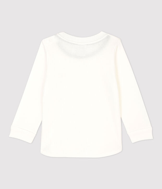 Tee-shirt en coton b&eacute;b&eacute; blanc