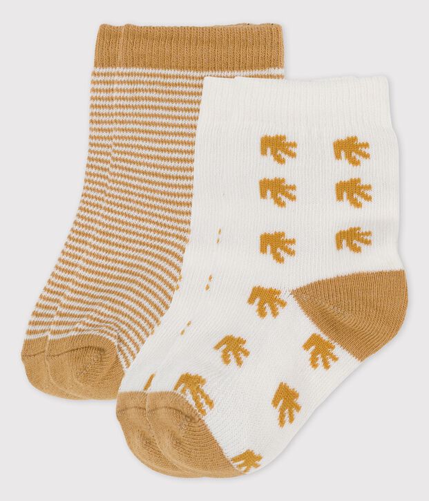 Set van 2 paar babysokken multicouleur