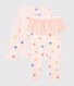 Verkleedpyjama danseres voor meisjes van ribtricot