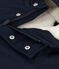 Halflange effen parka voor kinderen blauw SMOKING
