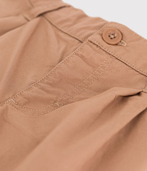 Pantalon b&eacute;b&eacute; en serge craquante beige
