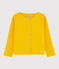 Cardigan en coton enfant fille jaune JAUNE