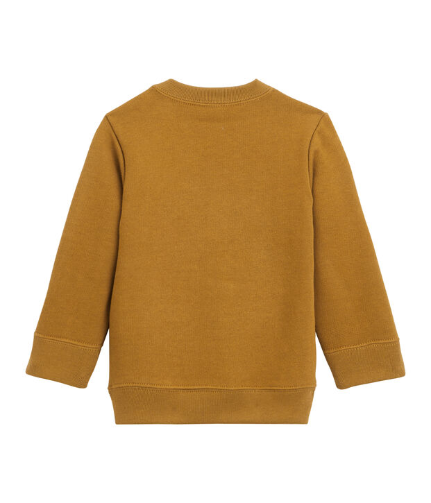 Sweatshirt van molton babyjongen bruin
