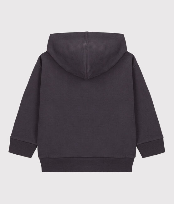 Sweatshirt petit Boat met rits en kap voor jongens grijs DUMBO