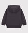 Sweatshirt petit Boat met rits en kap voor jongens grijs DUMBO