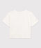 LE BOXY, T-shirt voor dames in katoen  wit MARSHMALLOW