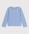 T-shirt in katoen voor meisjes blauw SKY CHINE