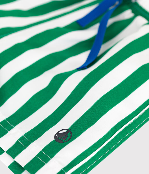 Short de bain b&eacute;b&eacute;, imprim&eacute; ray&eacute; vert/vert