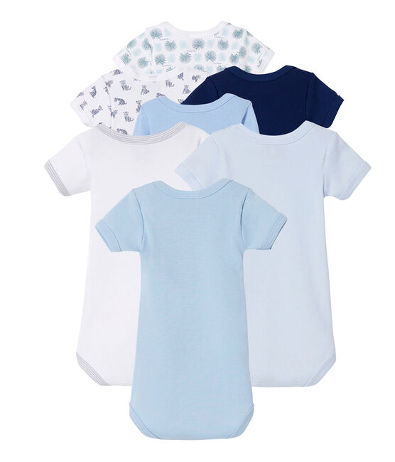 Pochette surprise de 7 bodies manches courtes bébé garçon variante 1