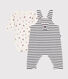 Ensemble salopette et body en coton bébé