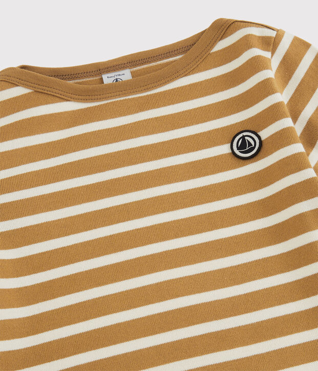 Marini&egrave;re en coton enfant fille / gar&ccedil;on jaune/&eacute;cru
