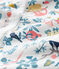 Pyjama van ribstof voor babymeisjes wit MARSHMALLOW/wit MULTICO
