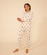 Pyjama en coton motif cœur femme