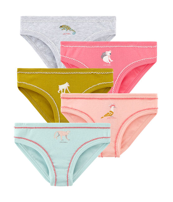 Set van 5 meisjesslips variante 1