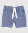 Schering- en inslag short voor babyjongens blauw SURF/wit MARSHMALLOW
