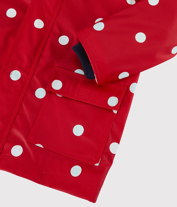 Meisjes oliejas rood/multicouleur