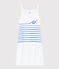 Robe à bretelles iconique en coton Femme blanc ECUME