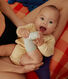 Set van 3 katoenen overslagbody's met lange mouw voor baby's