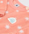 Sweat bébé en coton éponge, imprimé soleils orange ABRICOT/ MARSHMALLOW