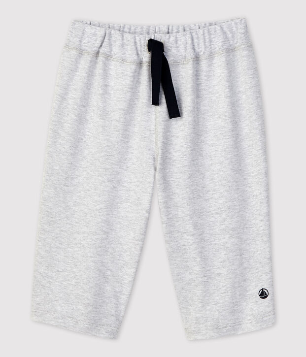 Jongensbermuda in katoen grijs