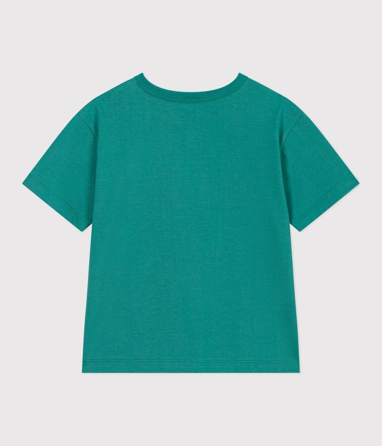 Katoenen T-shirt met korte mouwen voor kinderen groen