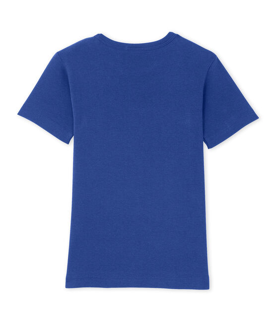 Jongens-T-shirt met motief blauw Peter