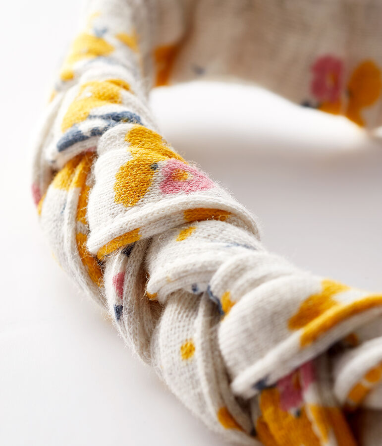 Haarband voor baby meisje beige/multicouleur