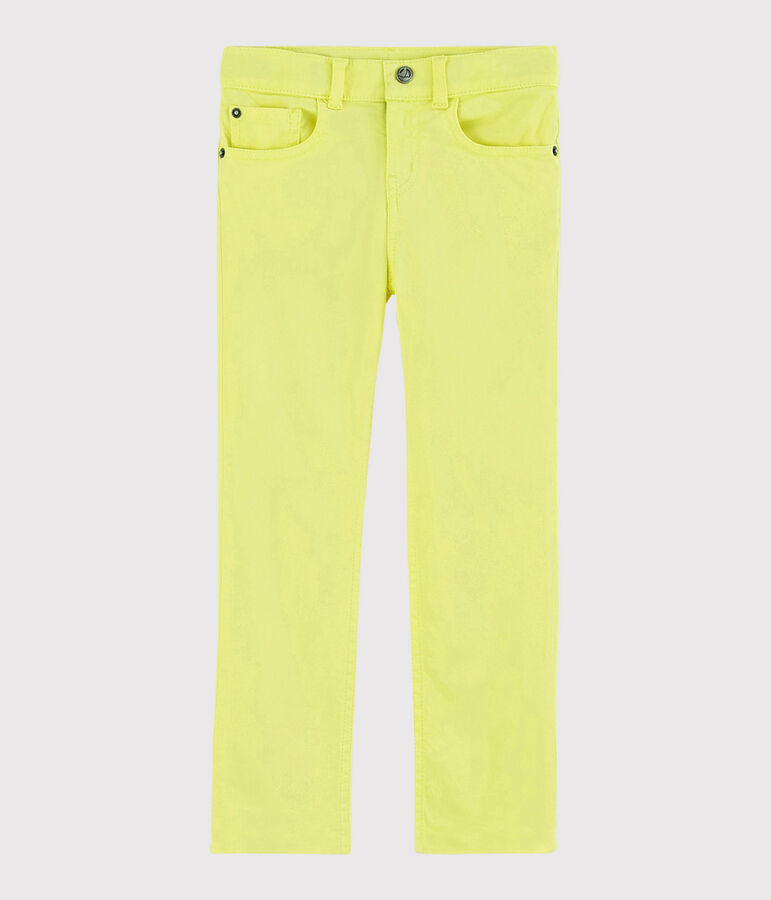 Twill broek voor jongens geel CITRONEL