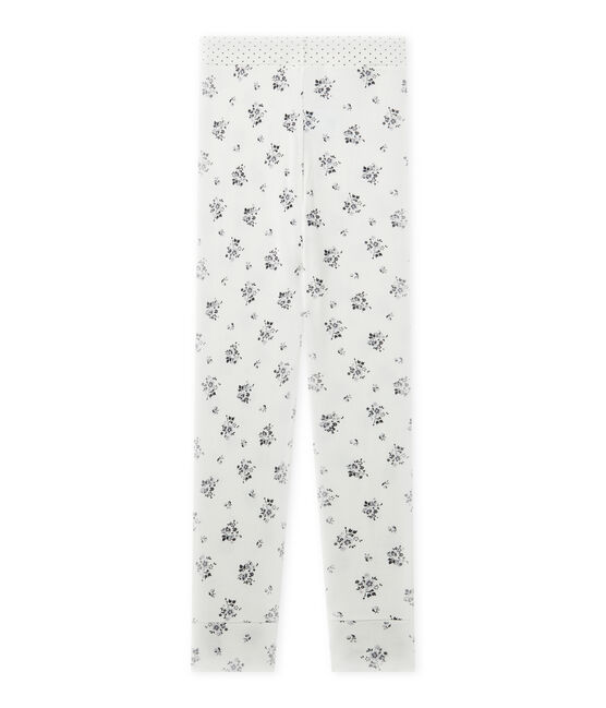 Bas de pyjama fille Mix & Match blanc LAIT/gris GRIS/ MULTICO