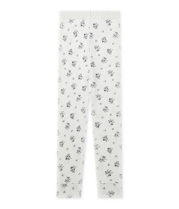 Bas de pyjama fille Mix & Match blanc/gris/multicouleur