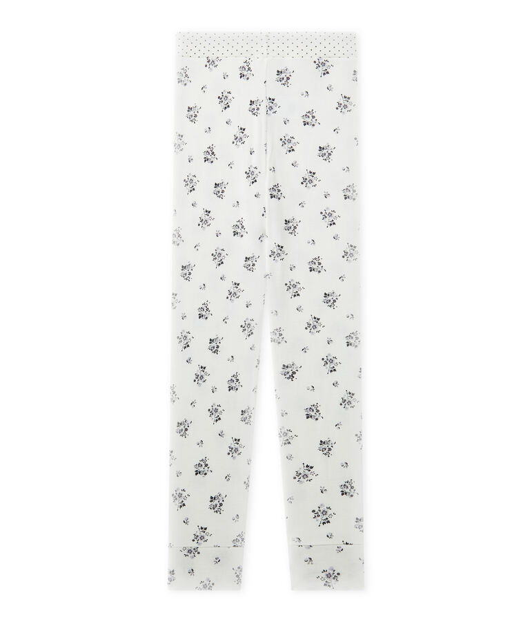 Mix & Match pyjamabroek voor meisjes wit LAIT/grijs GRIS/ MULTICO